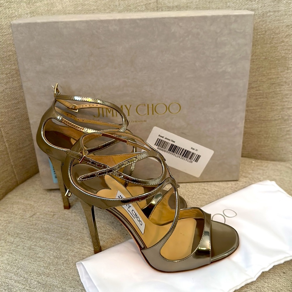 Iconic Jimmy Choo Lance sandals size 37, New w/ box